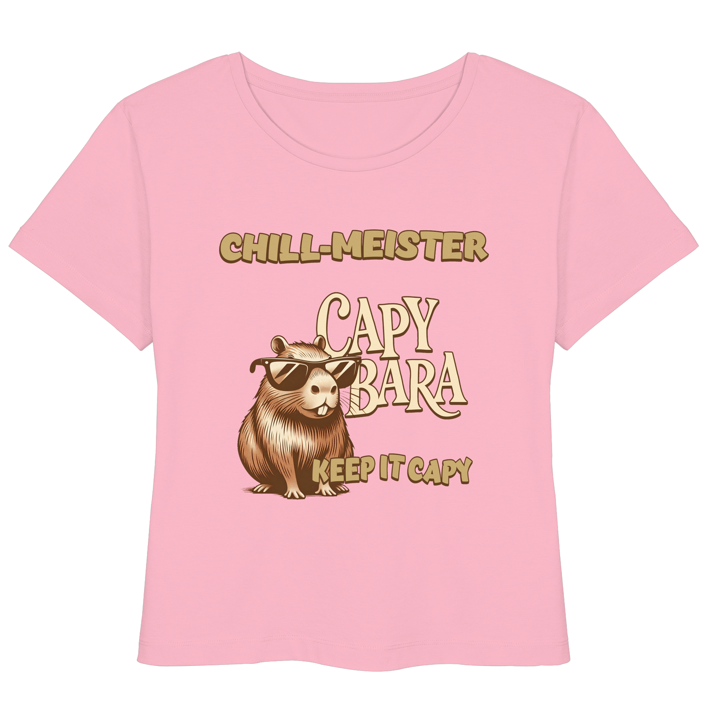 Chill-Meister Capybara – Keep it Capy (Bio & Premium) - Womens Organic Lightweight T-Shirt