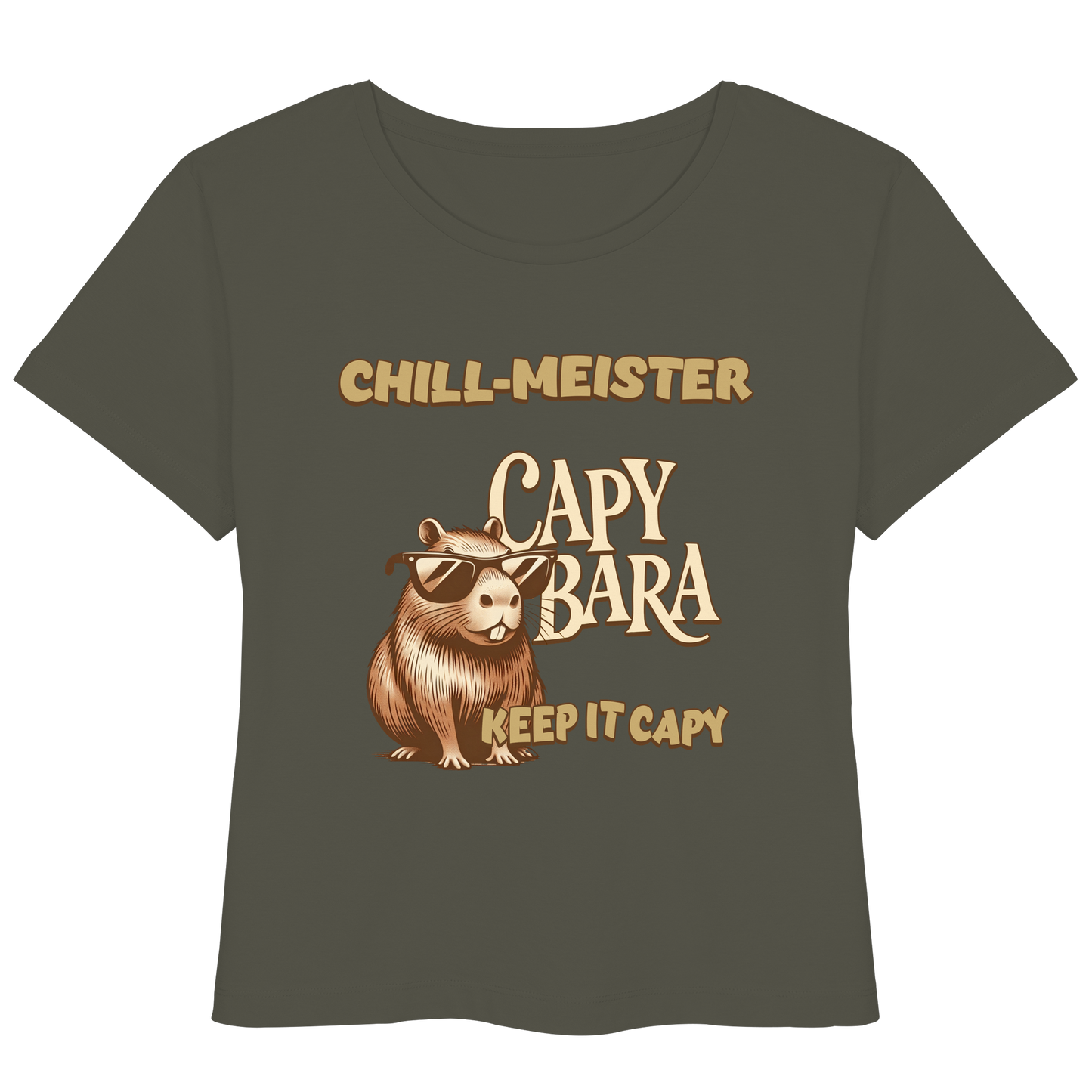 Chill-Meister Capybara – Keep it Capy (Bio & Premium) - Womens Organic Lightweight T-Shirt