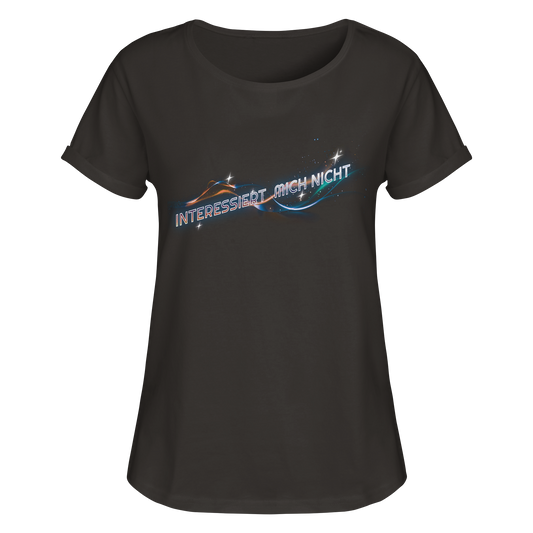 Interessiert mich nicht - Womens Roll-Up T-Shirt