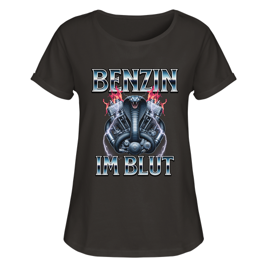 Benzin im Blut - Womens Roll-Up T-Shirt