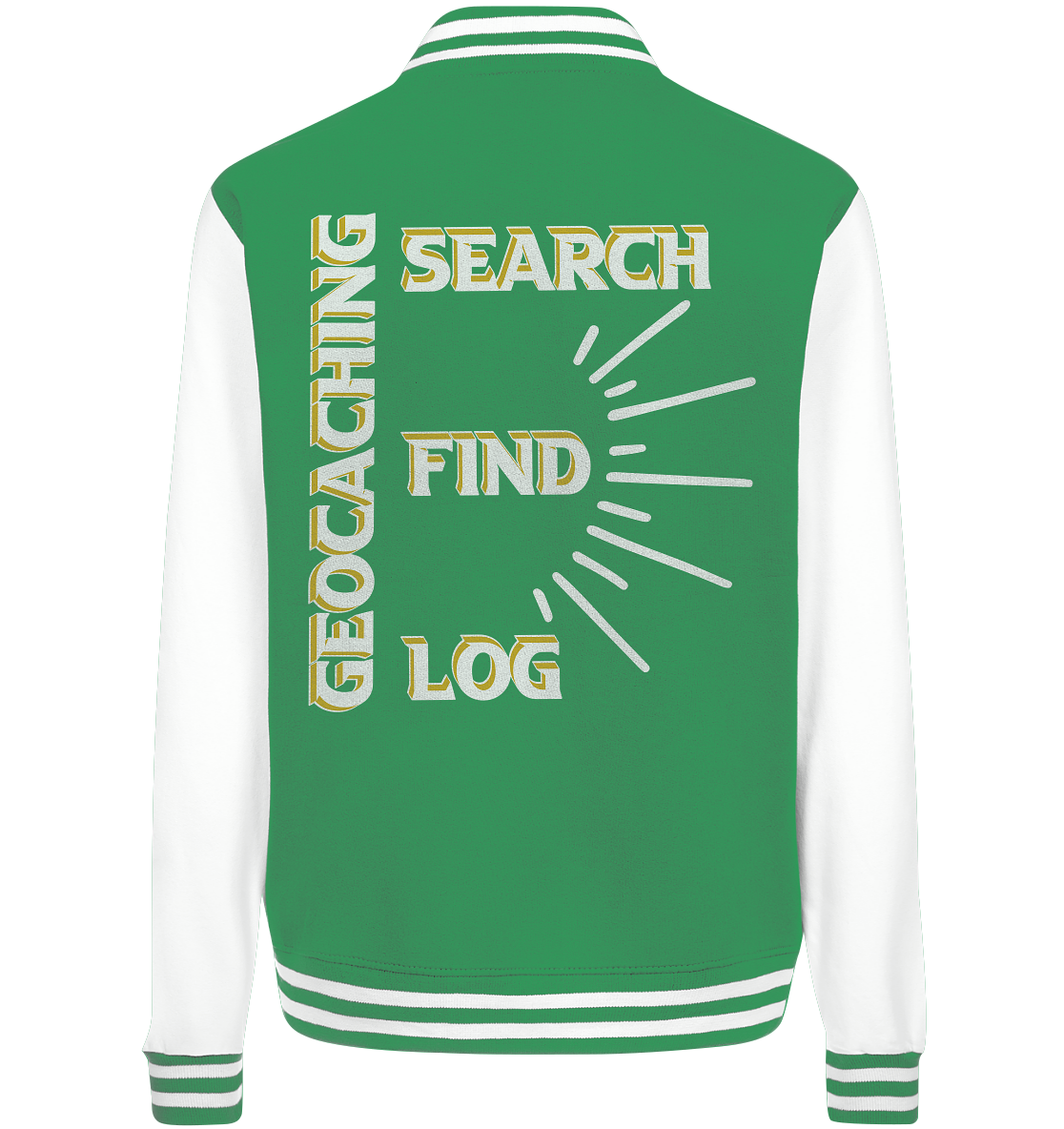 Geocaching-SEARCH-FIND-LOG, Cache Helles Disign - College Jacket