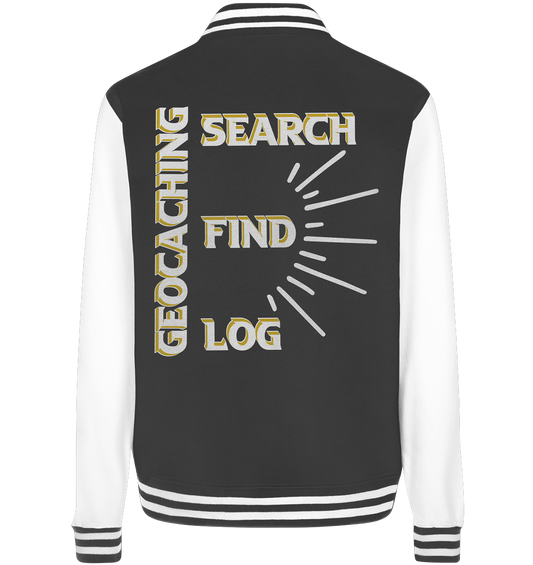 Geocaching-SEARCH-FIND-LOG, Cache Helles Disign - College Jacket