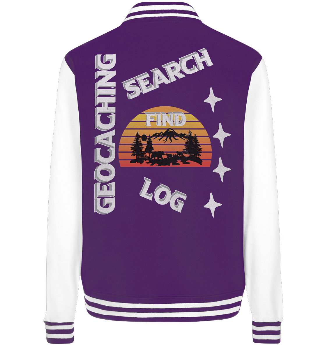 Geocaching-SEARCH-FIND-LOG, Cache Helles Design, Mounten - College Jacket