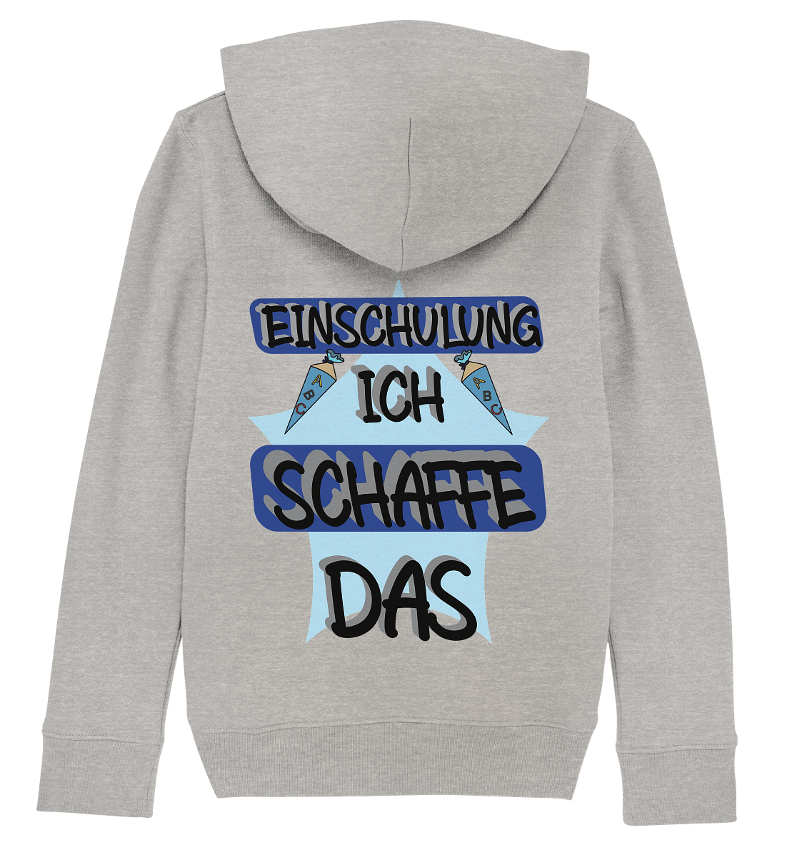 Einschulung, Ich schaff das Motivation - Kids Organic Hoodie