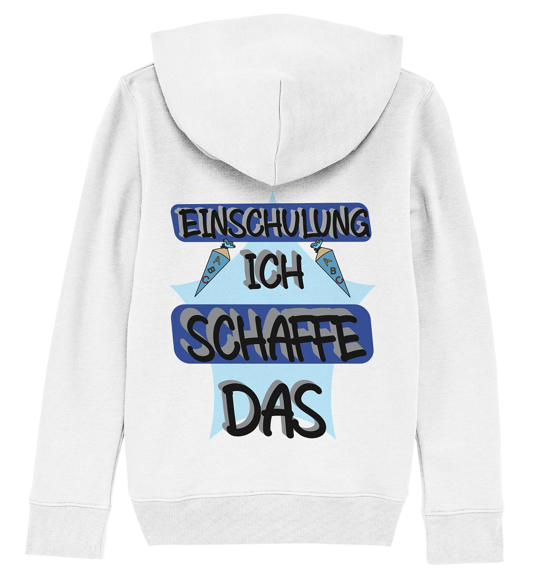 Einschulung, Ich schaff das Motivation - Kids Organic Hoodie