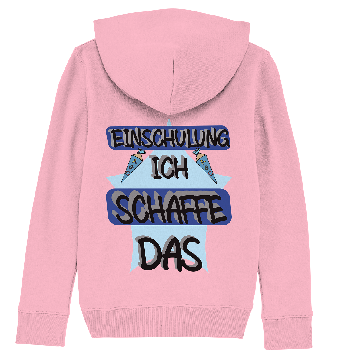 Einschulung, Ich schaff das Motivation - Kids Organic Hoodie