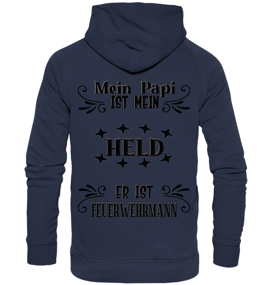 DAS PAPA PROJEKT-MEIN HELD-FEUERWEHRMANN- Kids Premium Hoodie