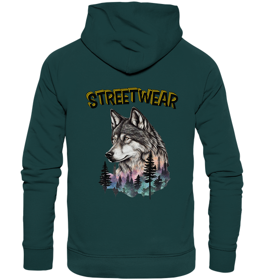 Streetwear Wildlife Design - Organic Hoodie