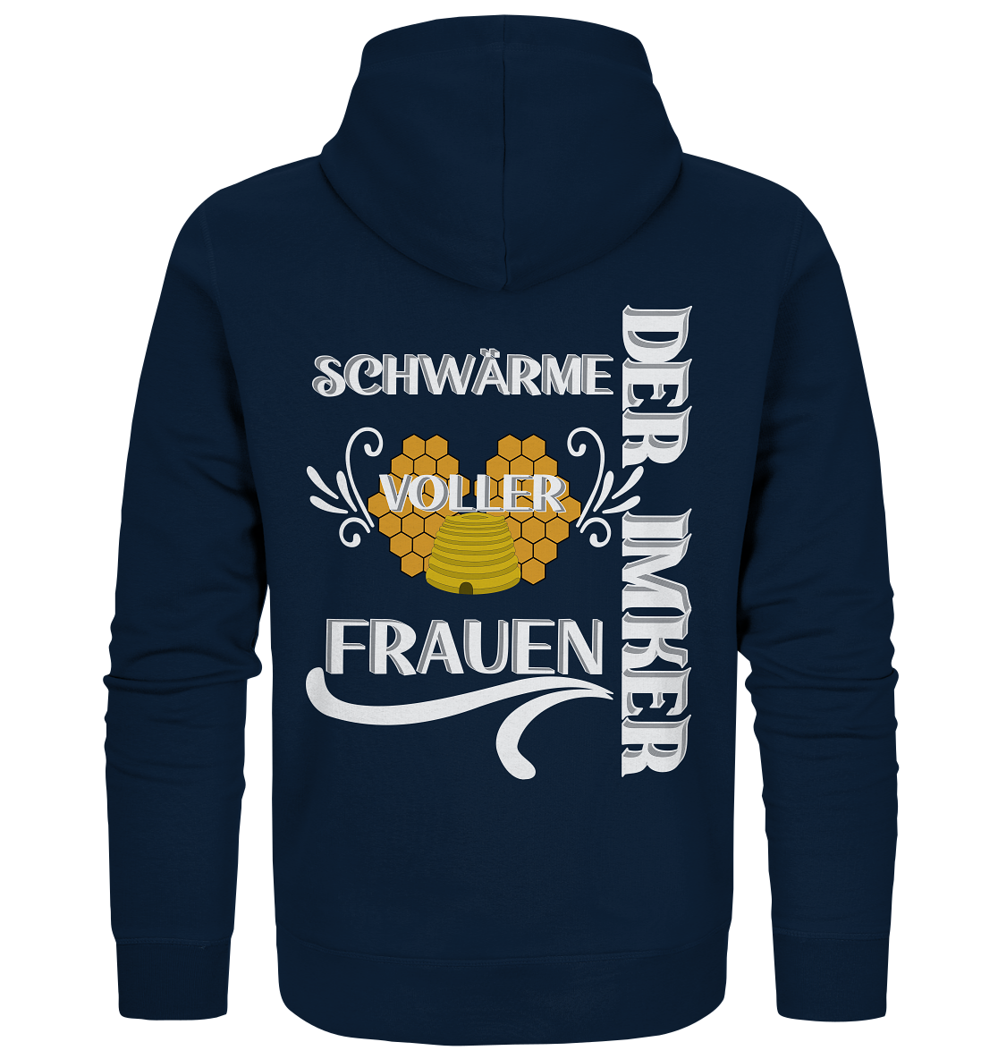 Der Imker, schwärme voller Frauen, Imkerei, Helden, Helles Motiv - Organic Zipper