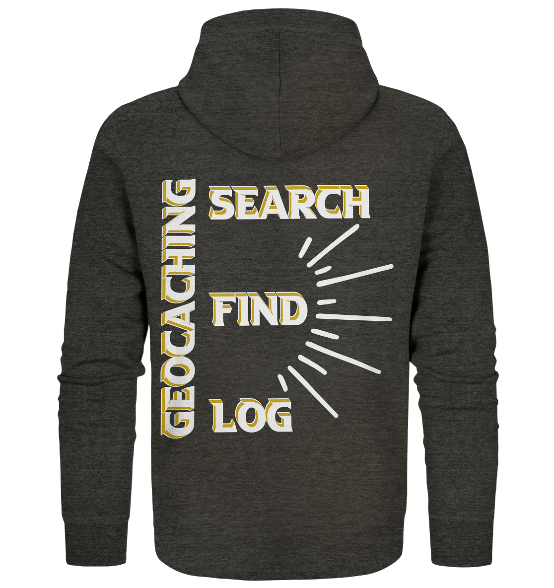 Geocaching-SEARCH-FIND-LOG, Cache Helles Disign - Organic Zipper