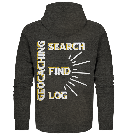 Geocaching-SEARCH-FIND-LOG, Cache Helles Disign - Organic Zipper