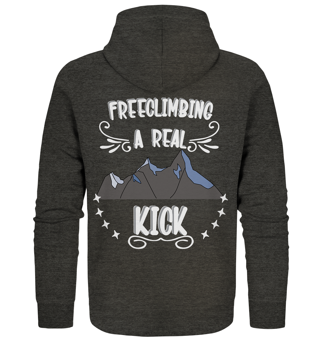 Freeclimbing - a real kick, sportlich & gefährlich - Organic Zipper