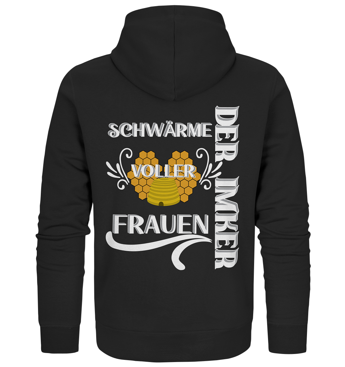 Der Imker, schwärme voller Frauen, Imkerei, Helden, Helles Motiv - Organic Zipper