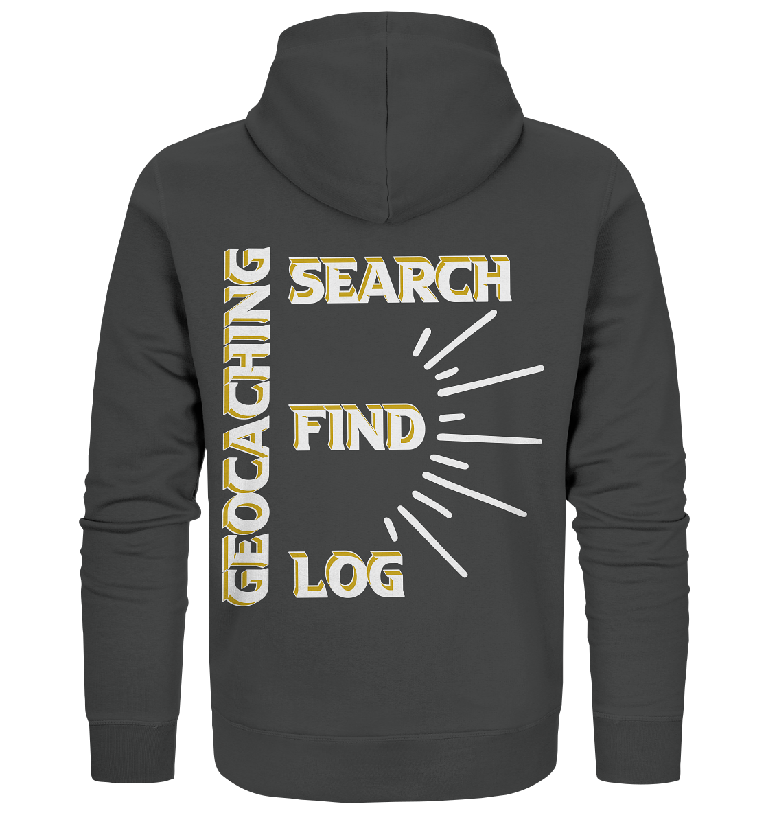 Geocaching-SEARCH-FIND-LOG, Cache Helles Disign - Organic Zipper