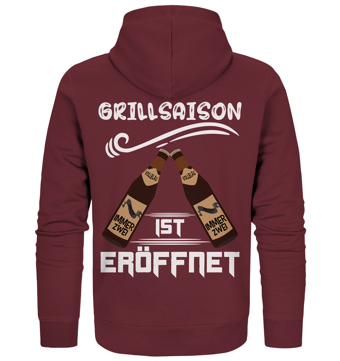 Grillsaison ist eröffnet, Grillen, Party, Feiern, Helles Design - Organic Zipper