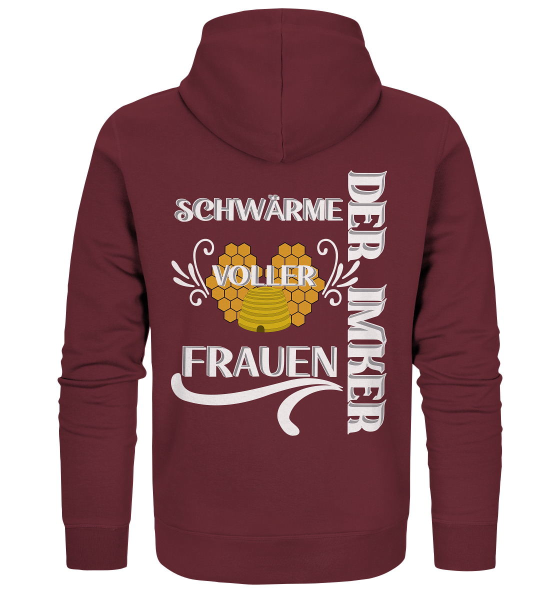 Der Imker, schwärme voller Frauen, Imkerei, Helden, Helles Motiv - Organic Zipper