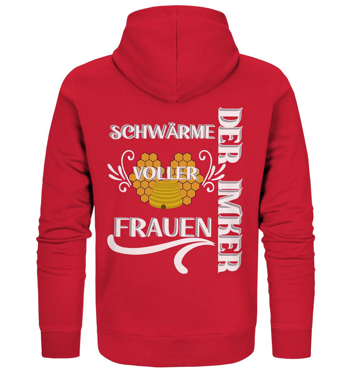 Der Imker, schwärme voller Frauen, Imkerei, Helden, Helles Motiv - Organic Zipper