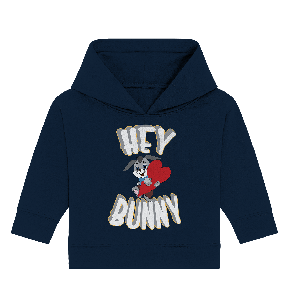 Hey Bunny, Valentine, Valentinstag am 14. Februar, Geschenkideen - Baby Organic Hoodie