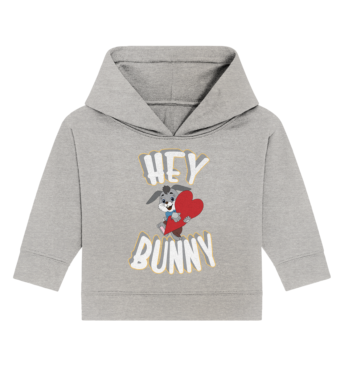 Hey Bunny, Valentine, Valentinstag am 14. Februar, Geschenkideen - Baby Organic Hoodie