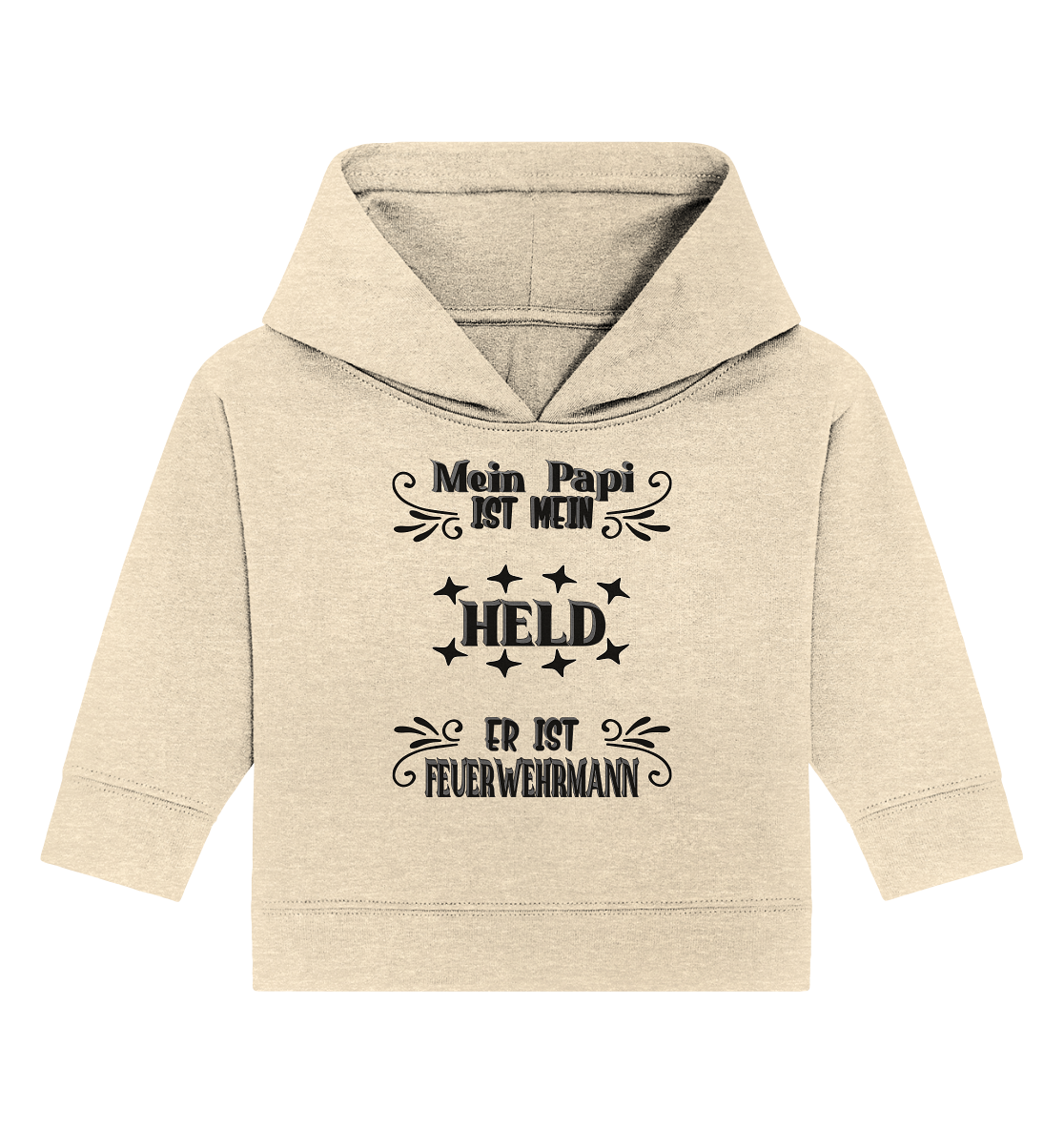 DAS PAPA PROJEKT-MEIN HELD-FEUERWEHRMANN- Baby Organic Hoodie