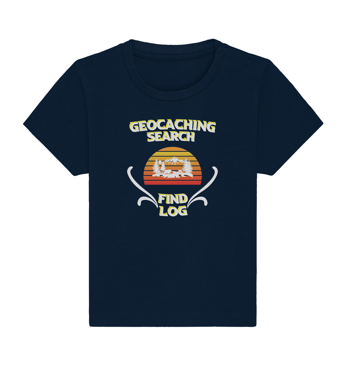 Geocaching, Suchen, Finden und Log, Geocache - Baby Organic Shirt