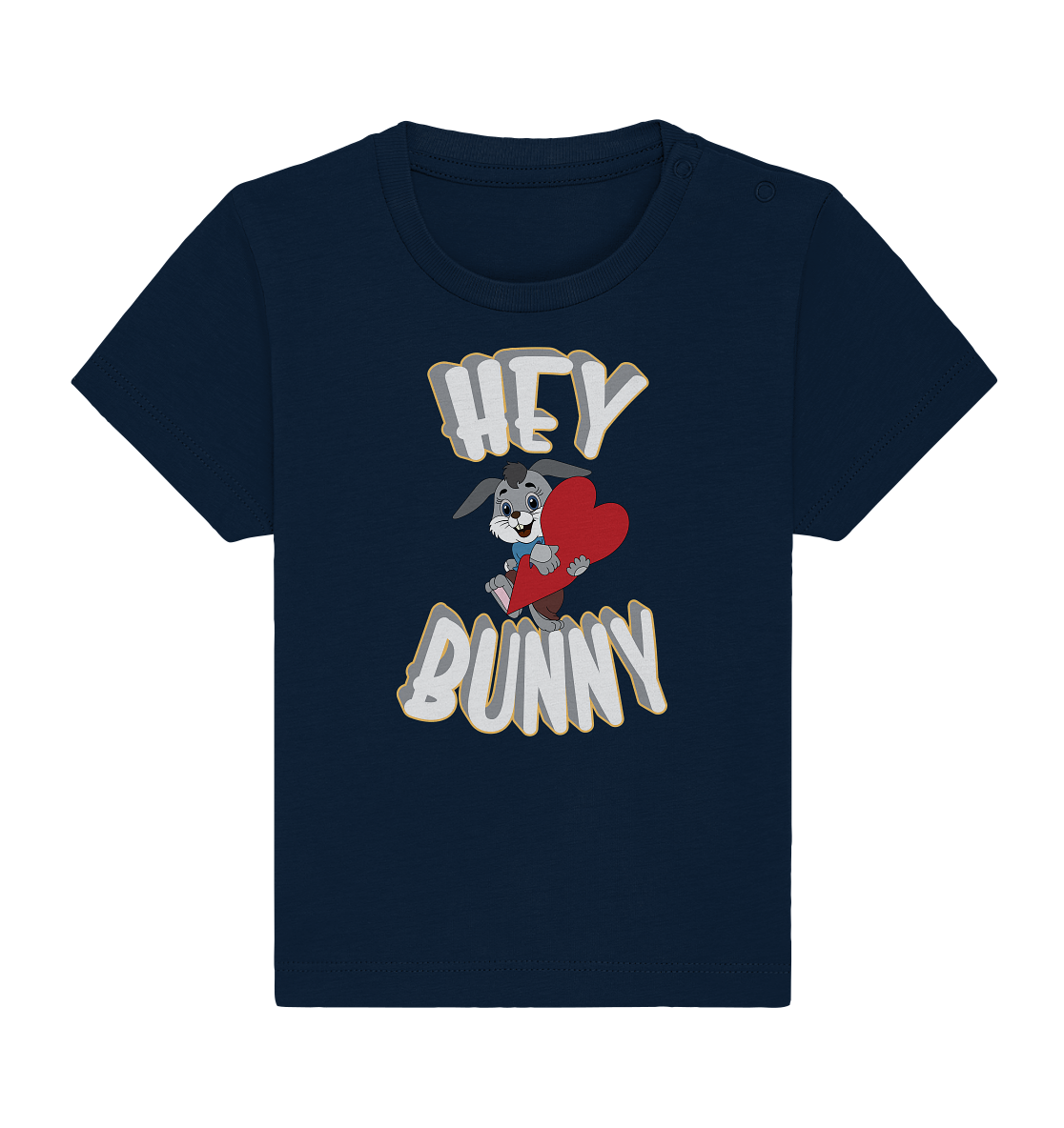 Hey Bunny, Valentine, Valentinstag am 14. Februar, Geschenkideen - Baby Organic Shirt