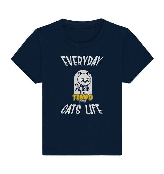 Katzenleben- Everyday Cats Life, Katzenliebhaber, Tierfreund - Baby Organic Shirt