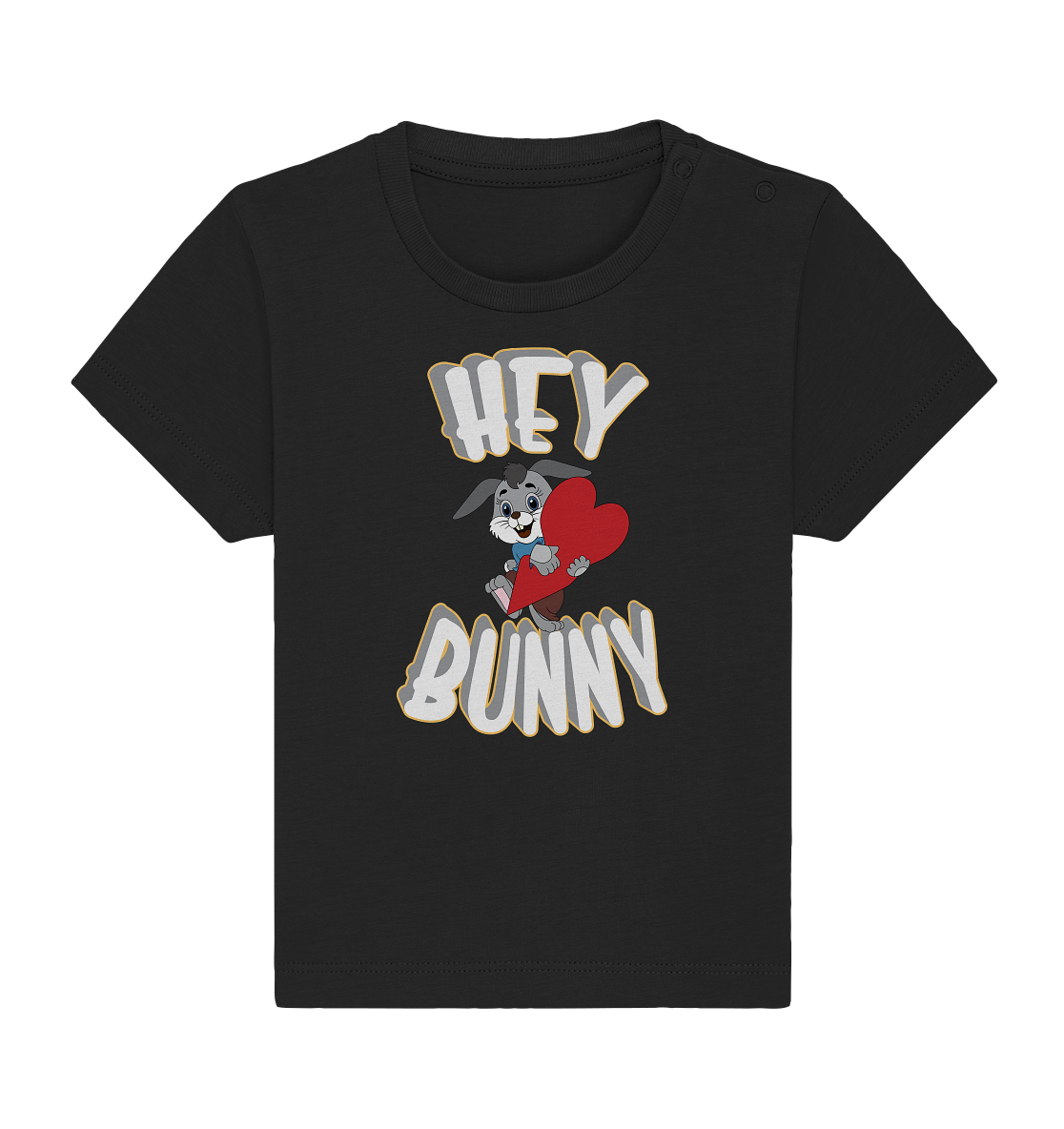 Hey Bunny, Valentine, Valentinstag am 14. Februar, Geschenkideen - Baby Organic Shirt