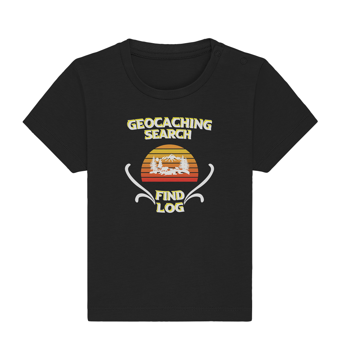 Geocaching, Suchen, Finden und Log, Geocache - Baby Organic Shirt