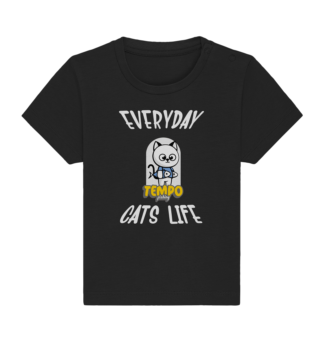 Katzenleben- Everyday Cats Life, Katzenliebhaber, Tierfreund - Baby Organic Shirt