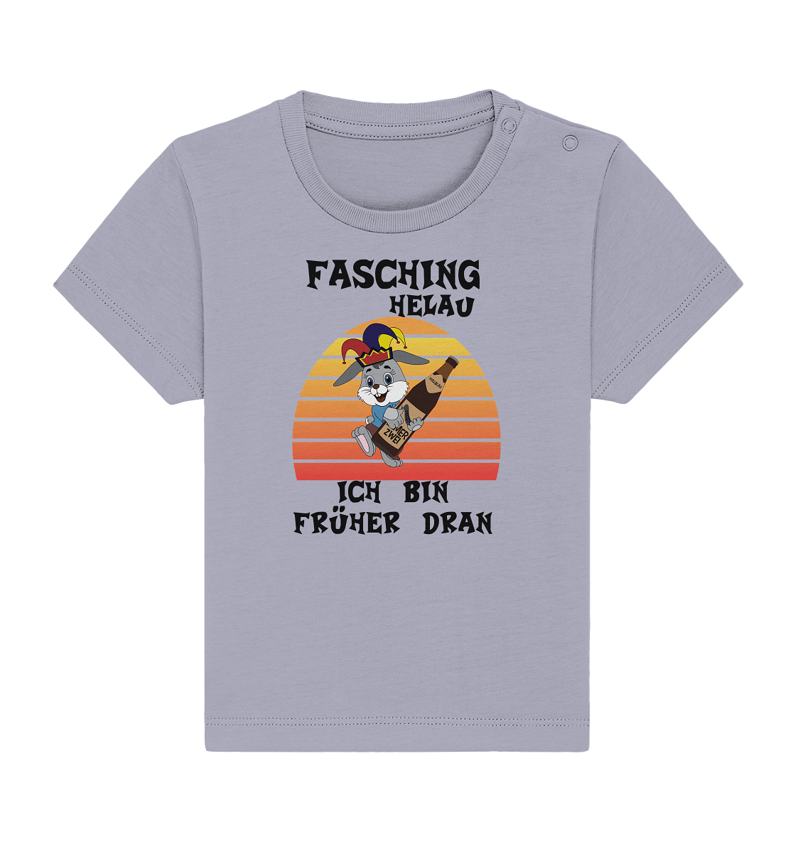 Fasching Helau, Osterhase feiert Karneval, Helau - Baby Organic Shirt