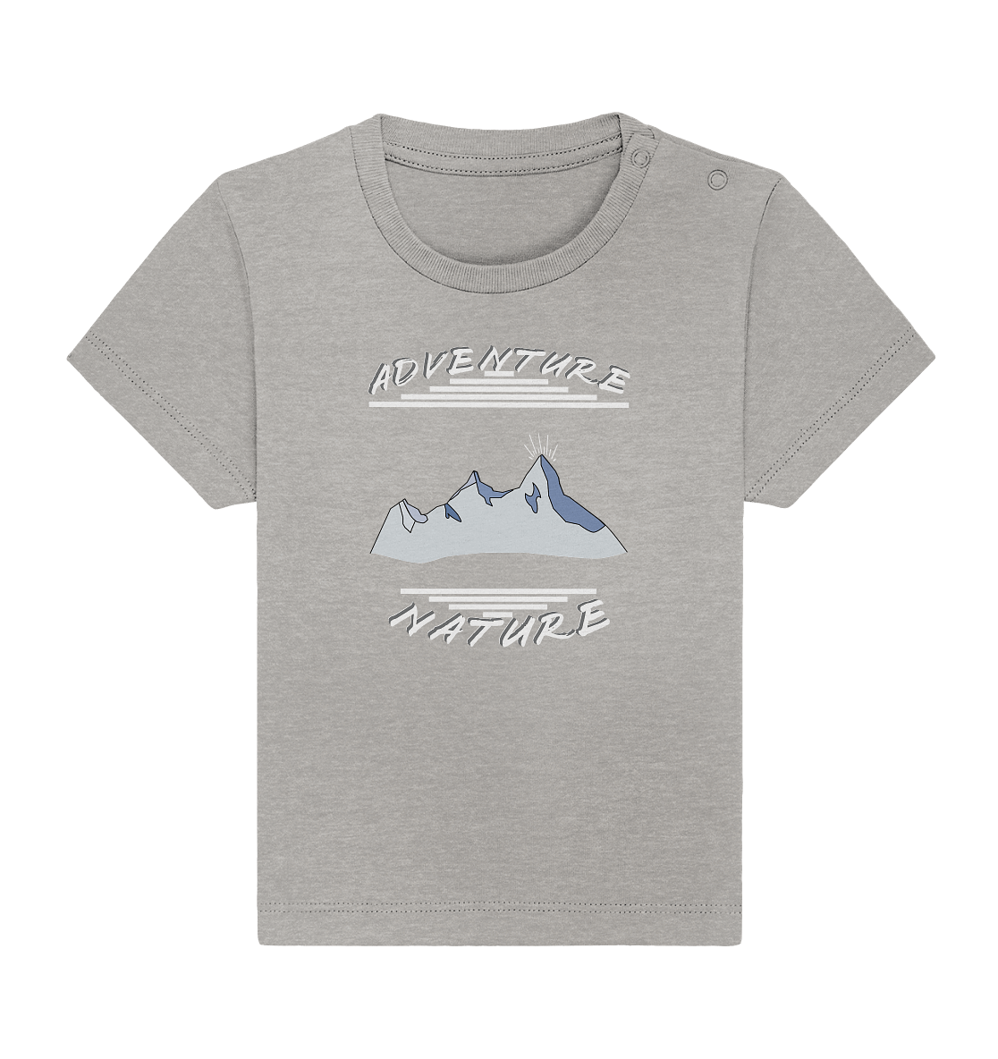 Adventure Nature, Abenteuer Natur, Camping, Geocaching - Baby Organic Shirt