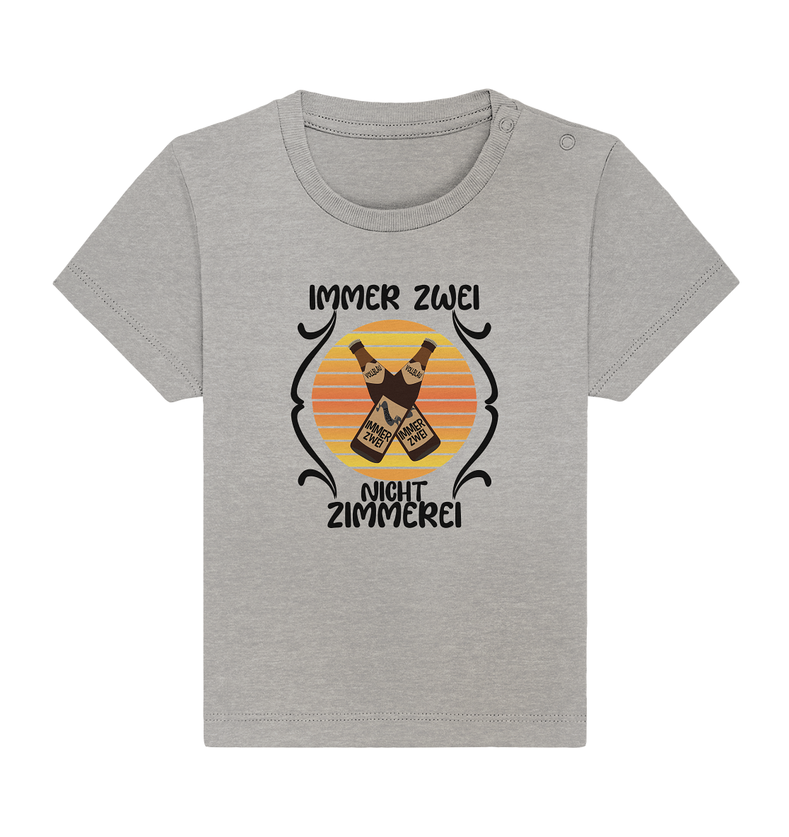 Immer Zwei, Nicht Zimmerei, witziges für den Alltag - Baby Organic Shirt