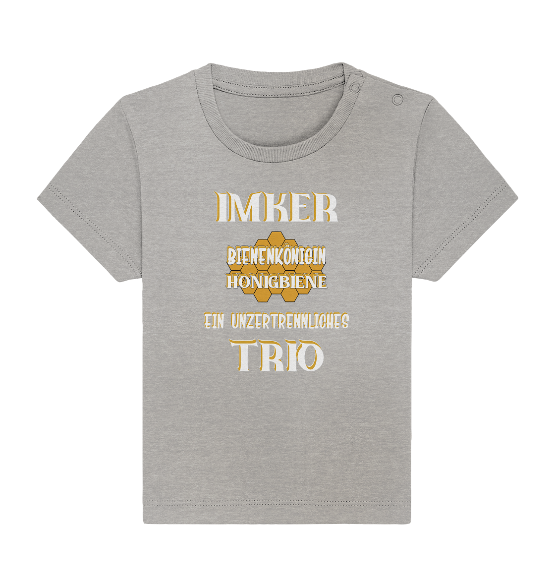 Imker- Bienenkönigin und Honigbiene, einTeam, Pfleger und Schützer von Bienen - Baby Organic Shirt