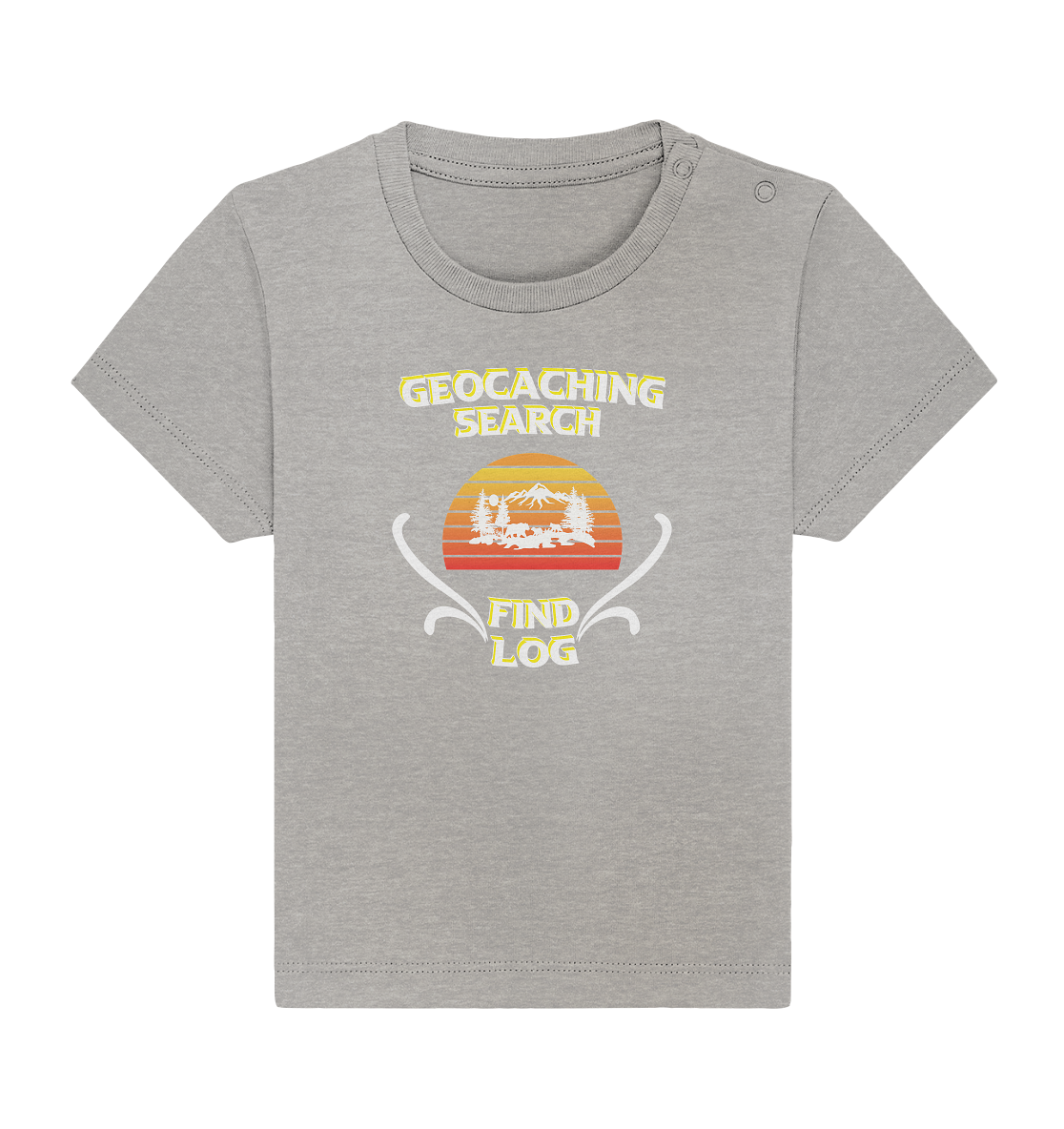 Geocaching, Suchen, Finden und Log, Geocache - Baby Organic Shirt