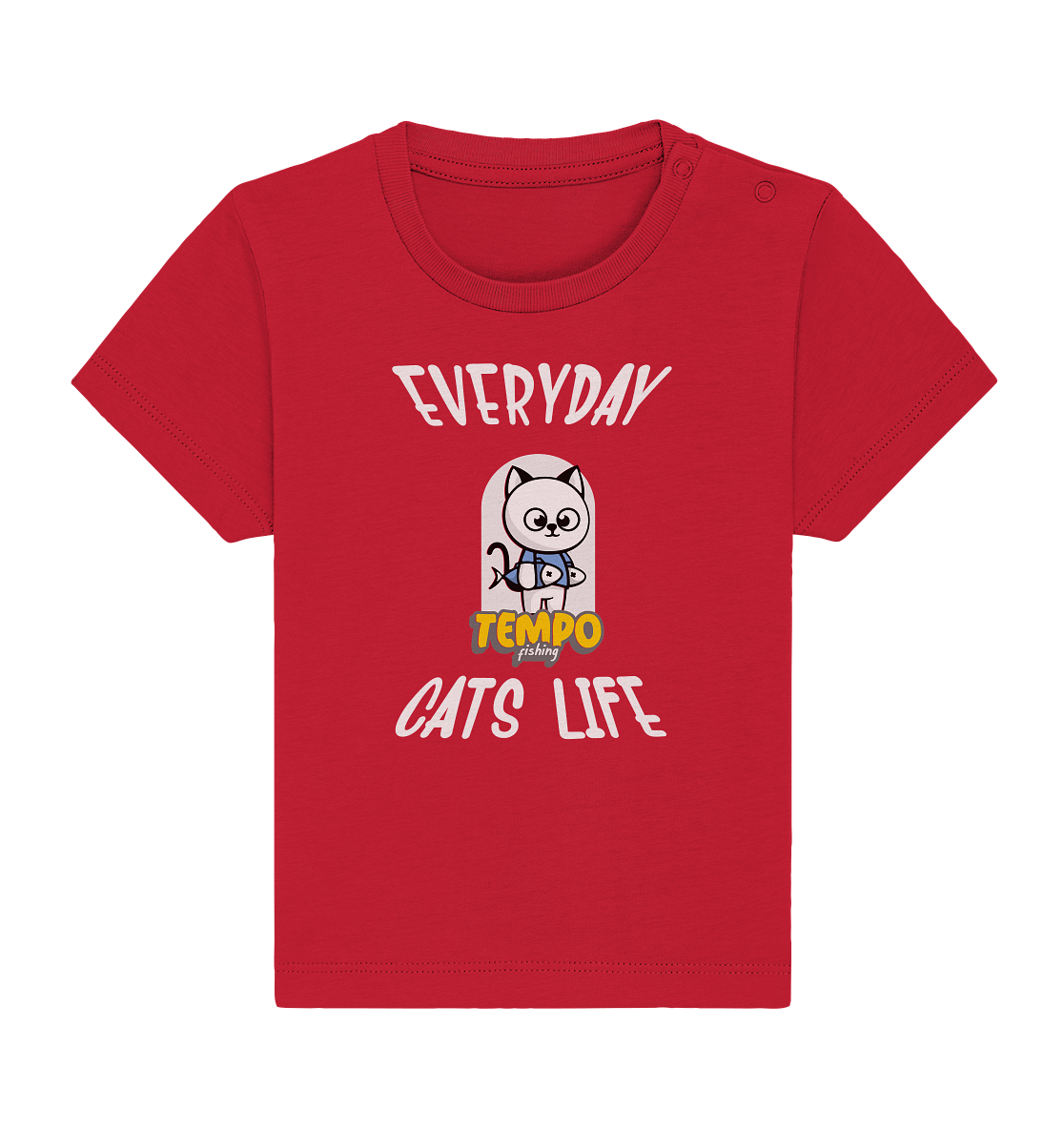 Katzenleben- Everyday Cats Life, Katzenliebhaber, Tierfreund - Baby Organic Shirt