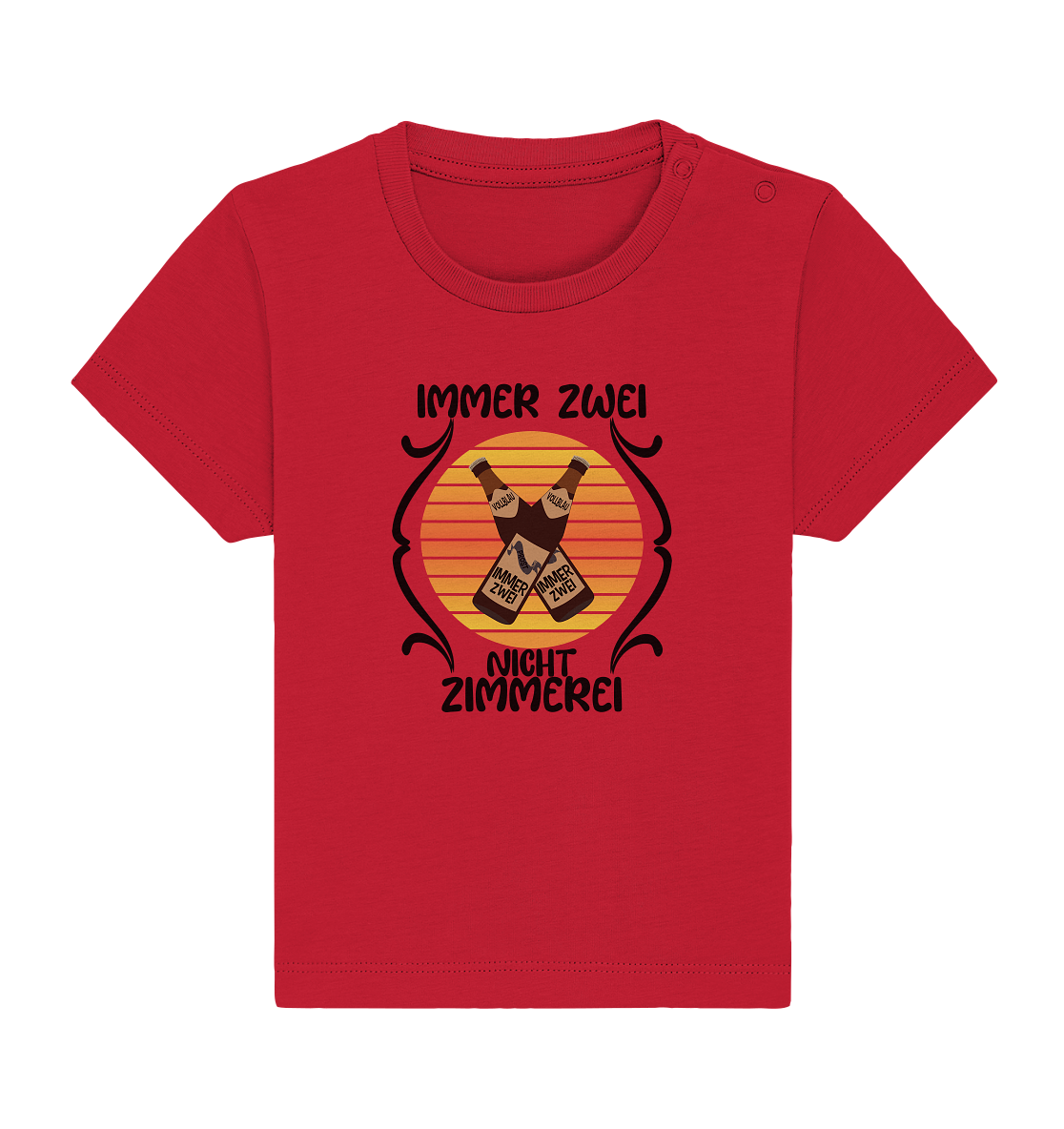 Immer Zwei, Nicht Zimmerei, witziges für den Alltag - Baby Organic Shirt