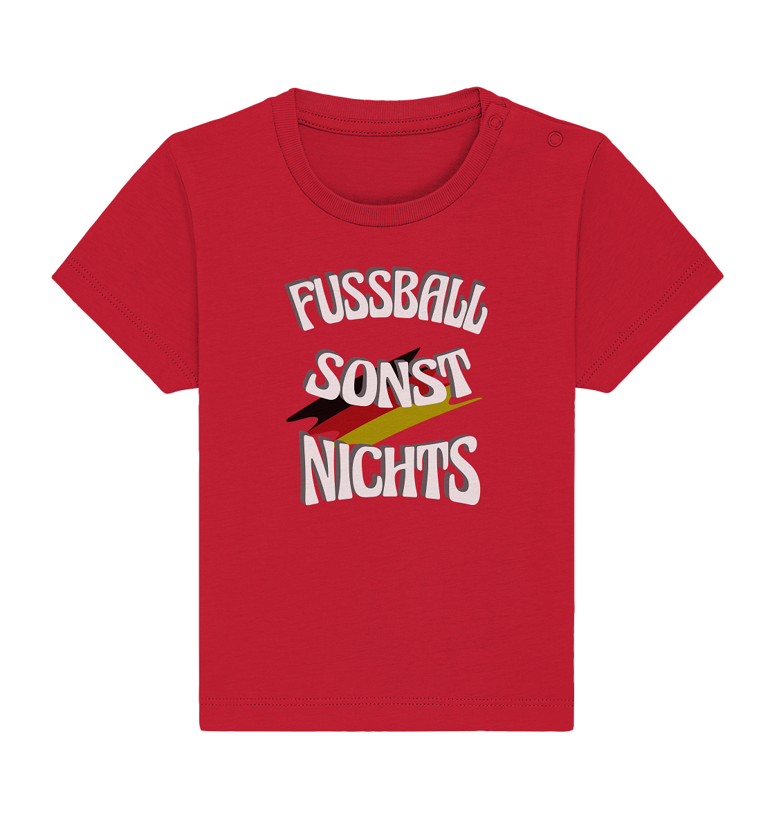 Fussball sonst Nichts, mit Leib und Seele Fan, Fußballfans - Baby Organic Shirt