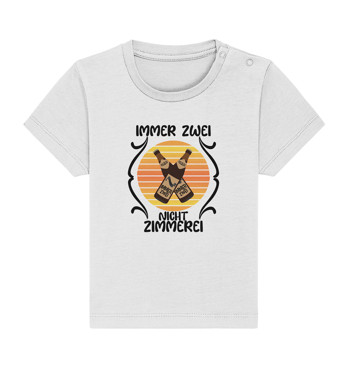 Immer Zwei, Nicht Zimmerei, witziges für den Alltag - Baby Organic Shirt