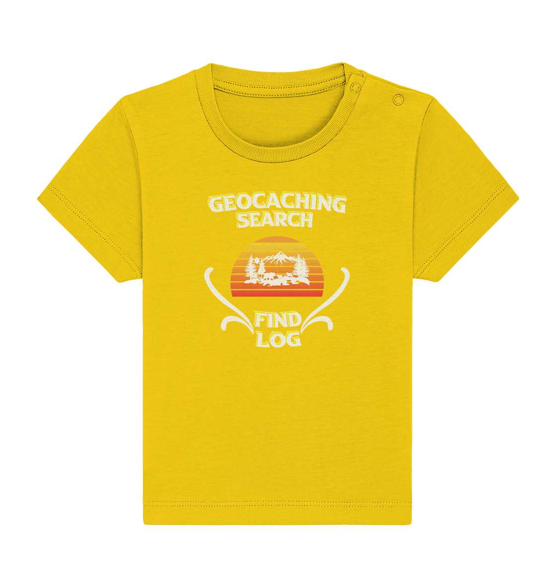 Geocaching, Suchen, Finden und Log, Geocache - Baby Organic Shirt