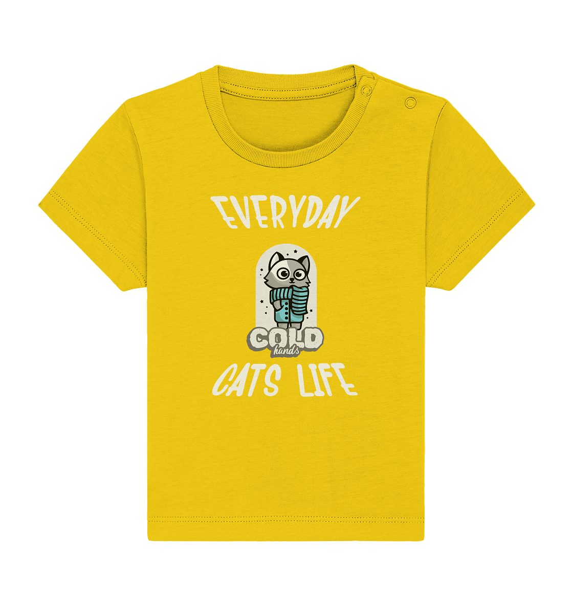 Katzenleben- Everyday Cats Life Cold Hands, Katzenliebhaber, Tierfreund - Baby Organic Shirt