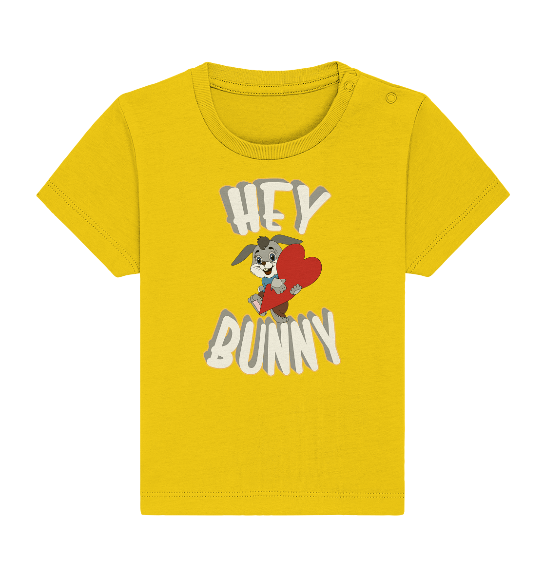 Hey Bunny, Valentine, Valentinstag am 14. Februar, Geschenkideen - Baby Organic Shirt