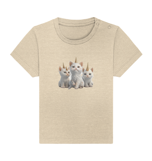 Einhorn-Katzen - Baby Organic Shirt