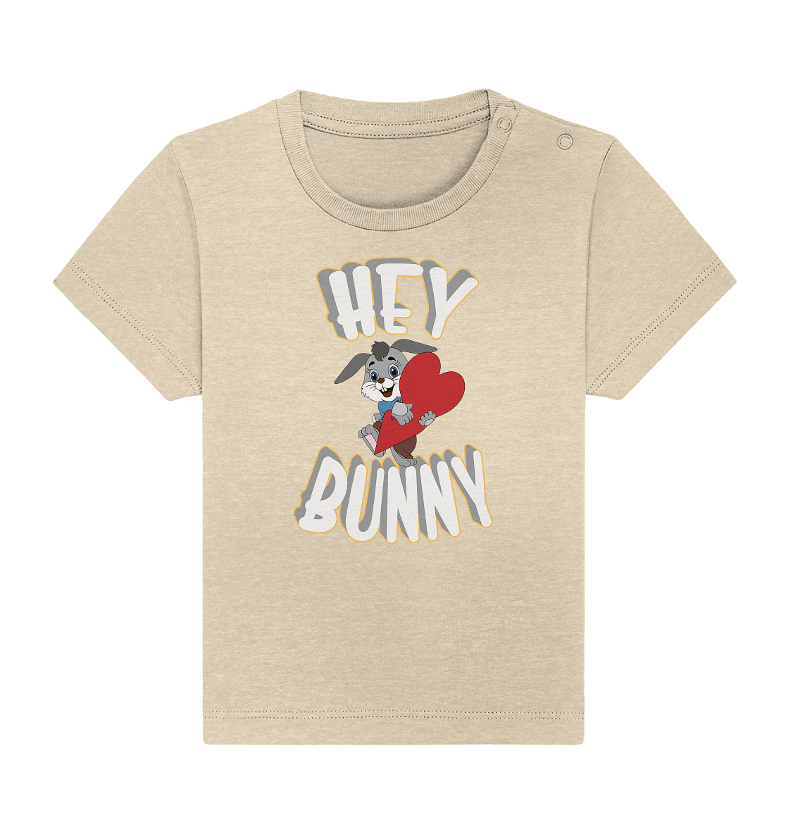 Hey Bunny, Valentine, Valentinstag am 14. Februar, Geschenkideen - Baby Organic Shirt