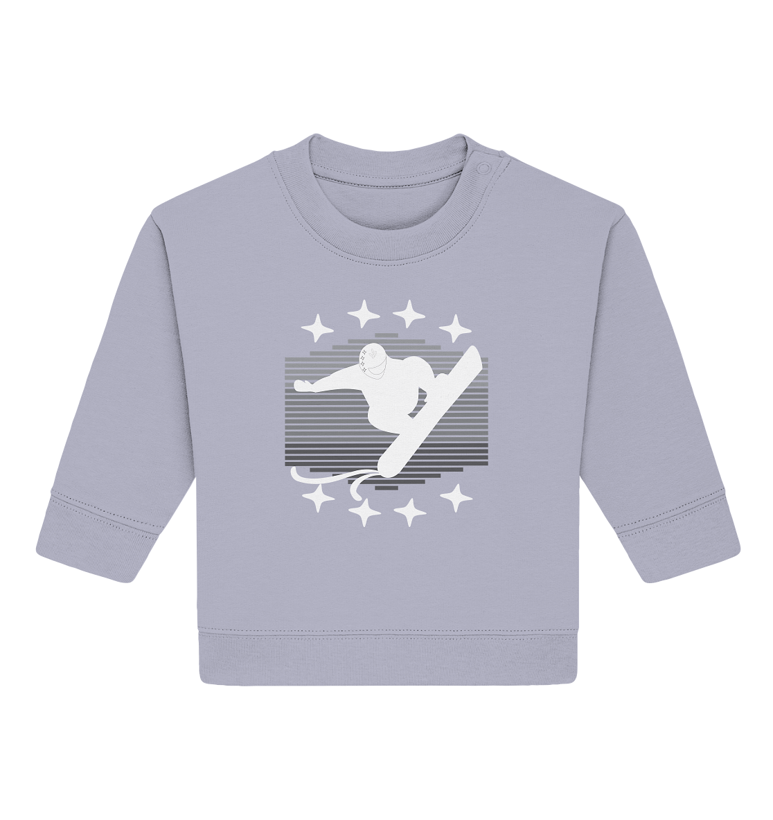 Snowboarder, Apres- Ski, Party danach, Piste - Baby Organic Sweatshirt