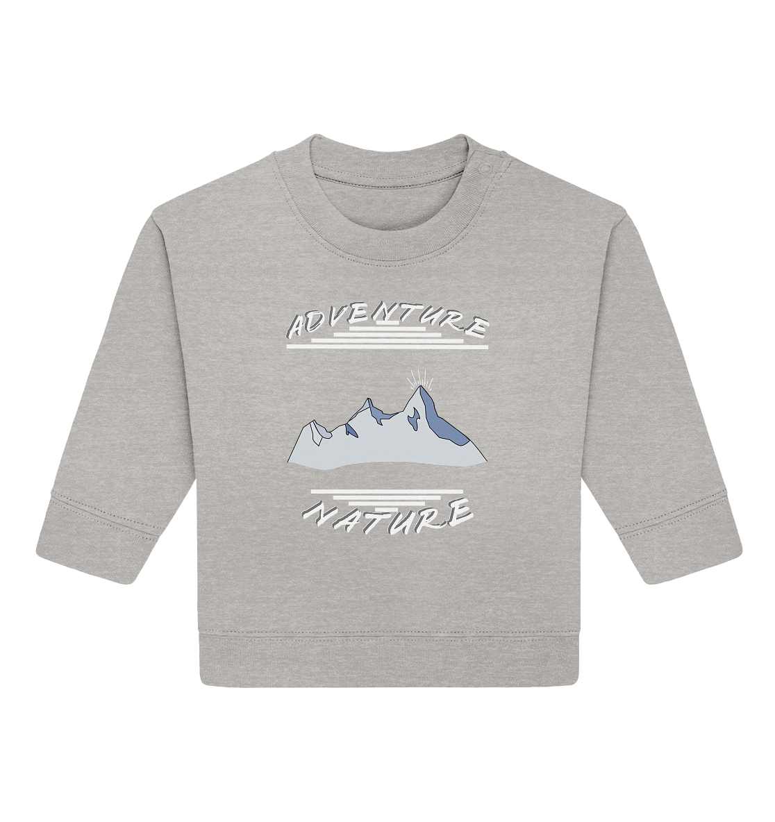 Adventure Nature, Abenteuer Natur, Camping, Geocaching - Baby Organic Sweatshirt