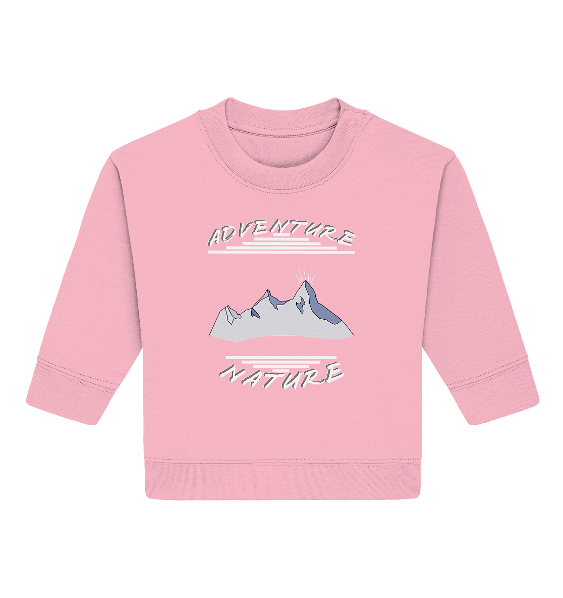 Adventure Nature, Abenteuer Natur, Camping, Geocaching - Baby Organic Sweatshirt