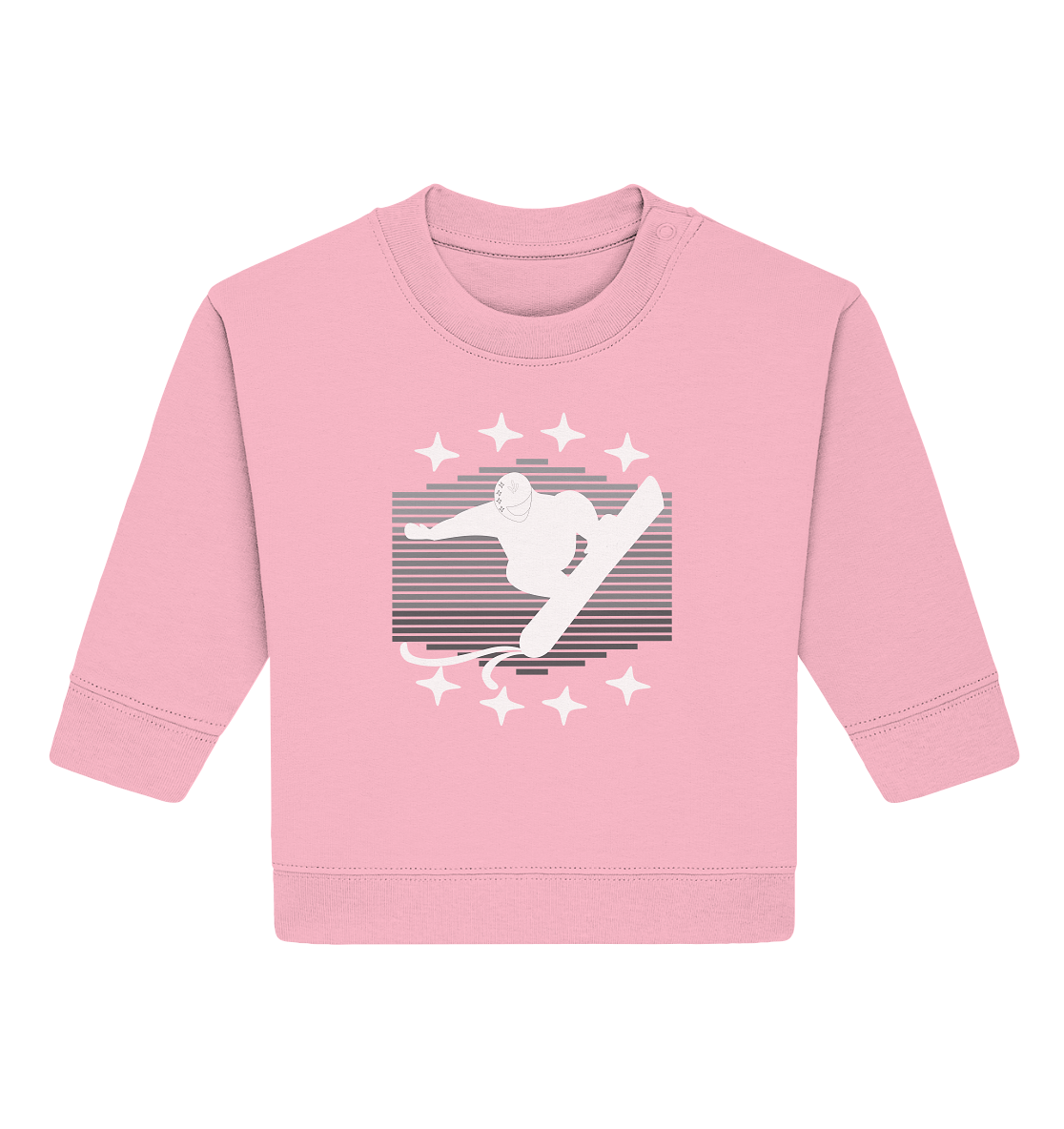 Snowboarder, Apres- Ski, Party danach, Piste - Baby Organic Sweatshirt