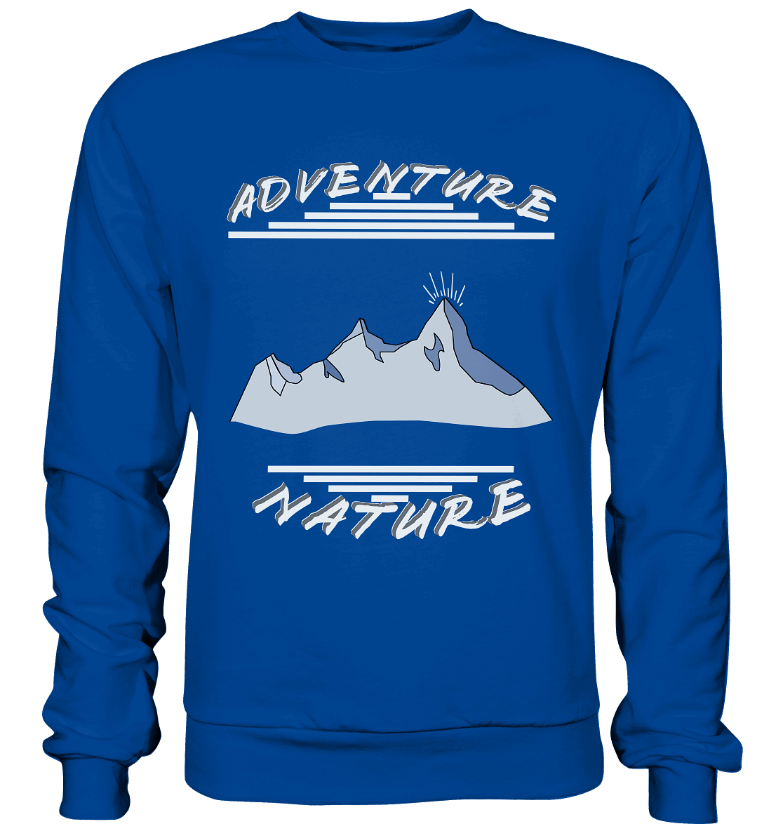 Adventure Nature, Abenteuer Natur, Camping, Geocaching - Basic Sweatshirt