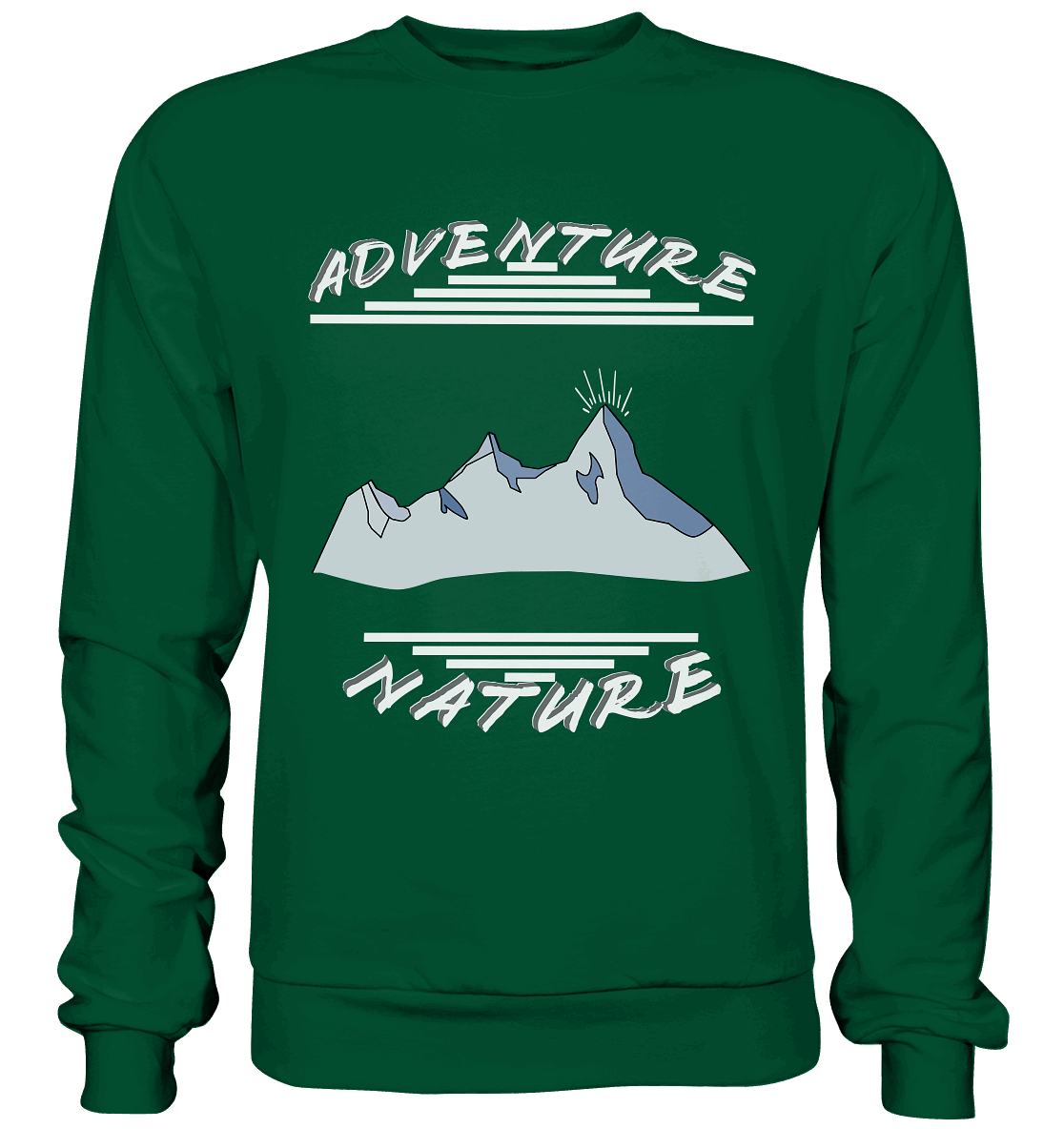 Adventure Nature, Abenteuer Natur, Camping, Geocaching - Basic Sweatshirt